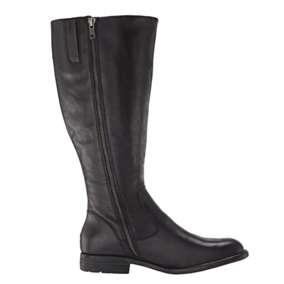 Born North Wide Calf Leather Riding Boot in Black - Picture 4 of 11